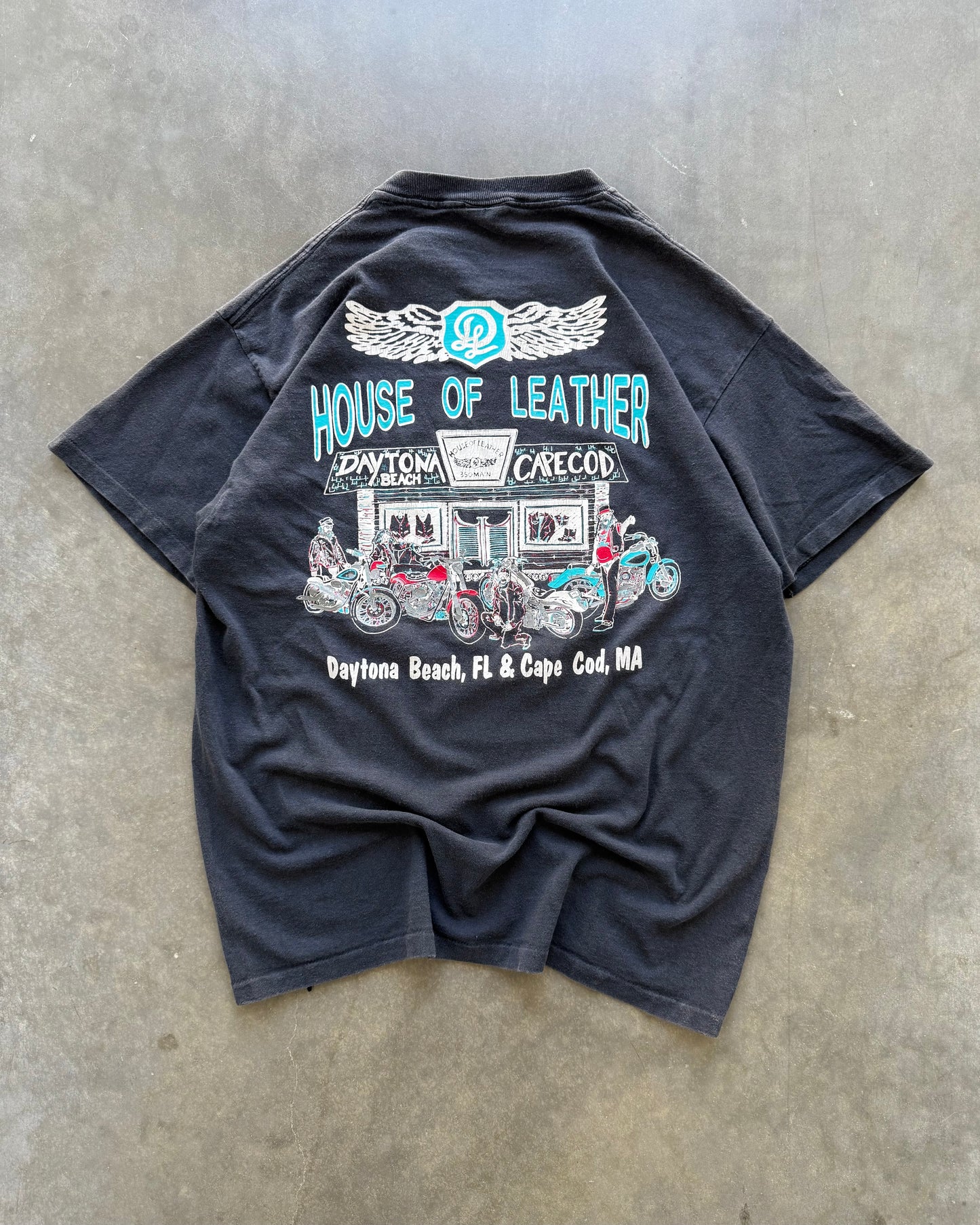 Vintage Great American Hawg Biker Tee - L