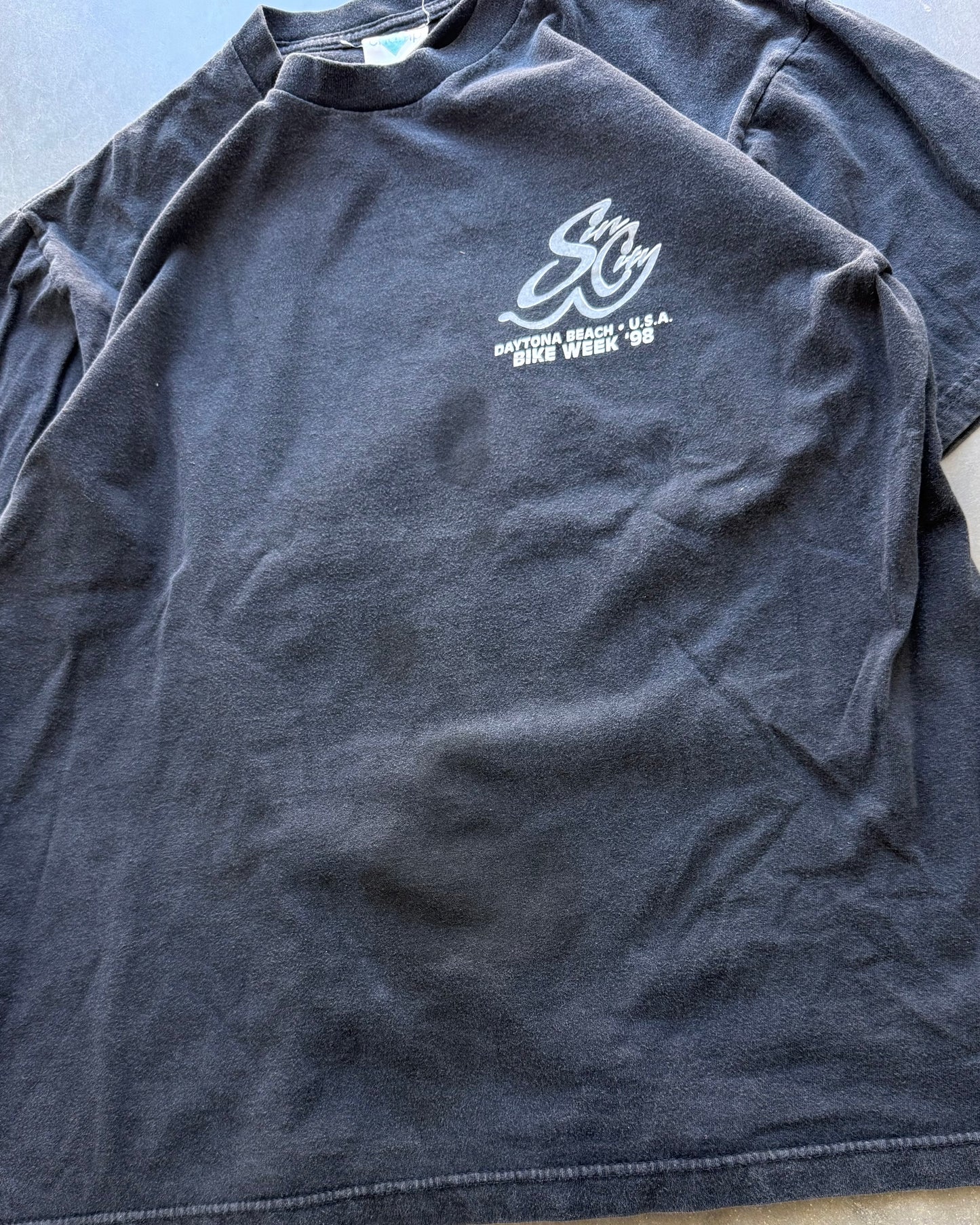 Vintage Sin City Bike Week Tee - L