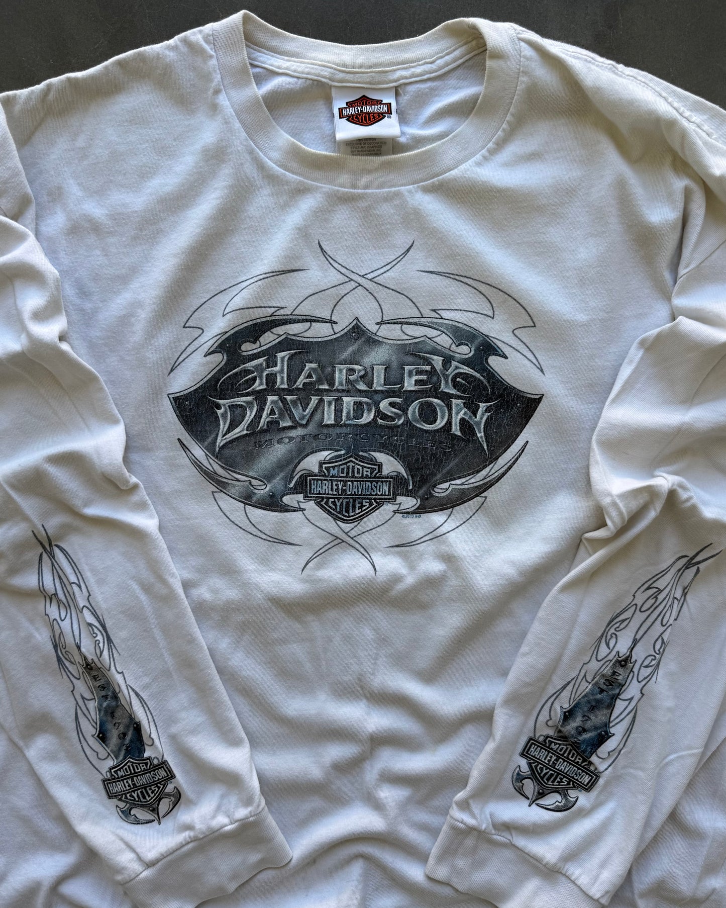 Harley Davidson White Longsleeve - L