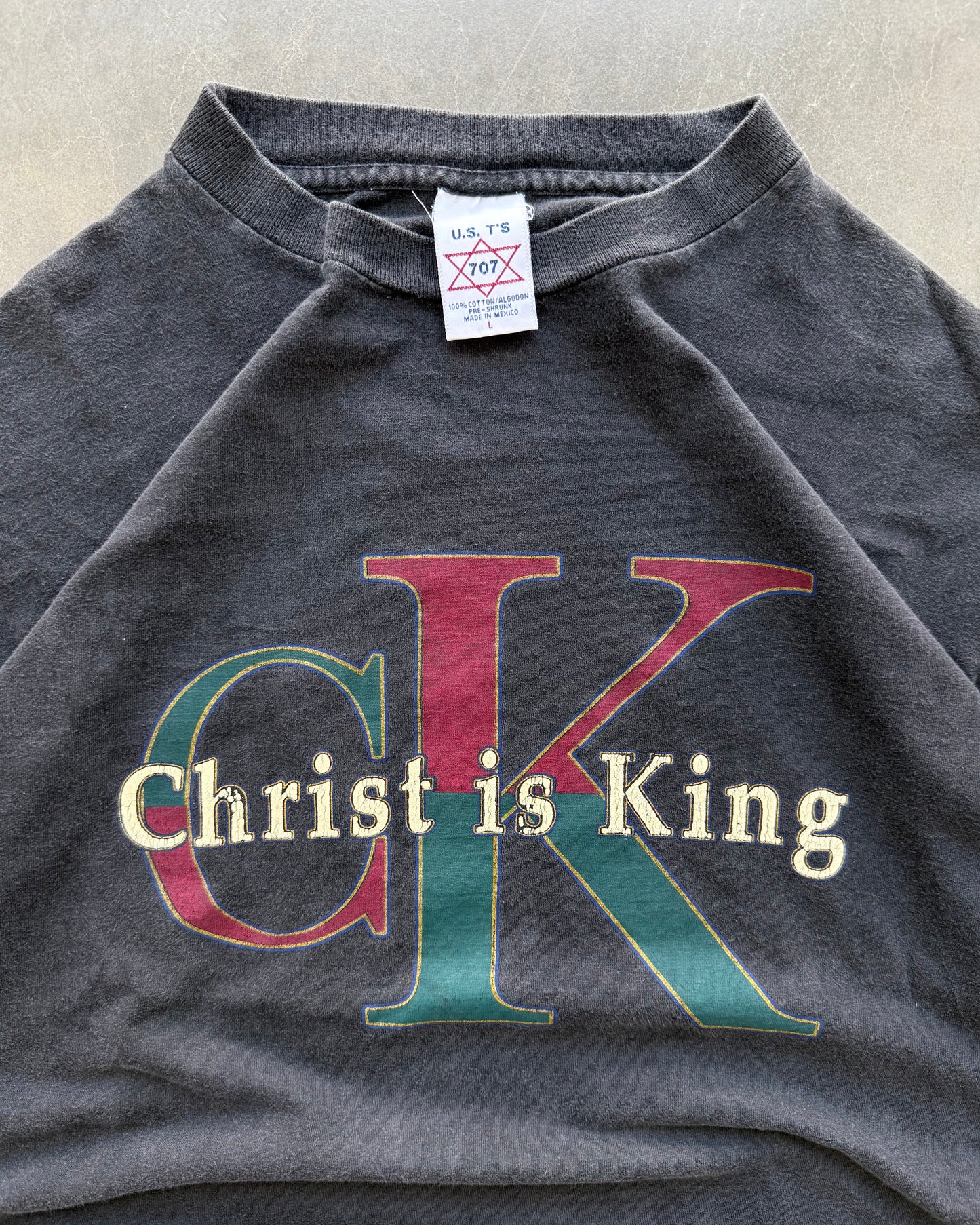 Vintage Christ is King Tee - L
