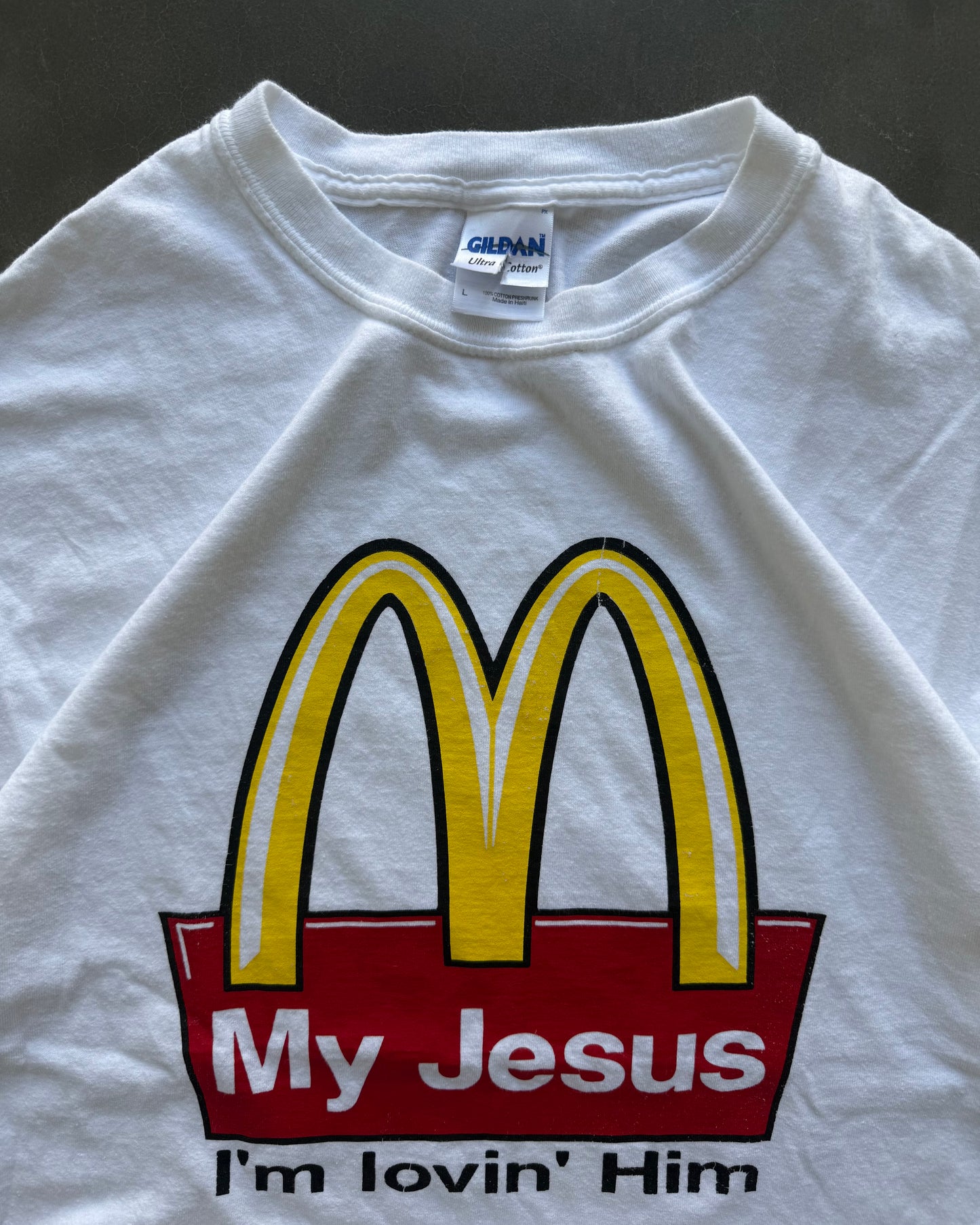 Vintage Jesus McDonalds Tee - L