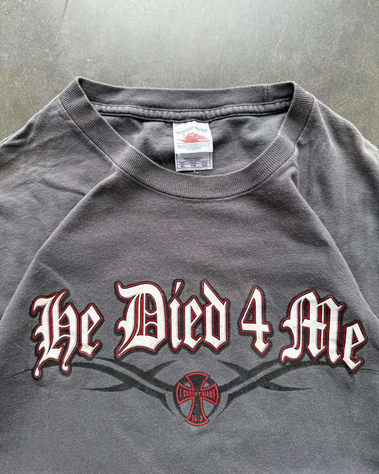 Vintage Christ 4 Life Jesus Biker Tee - XL