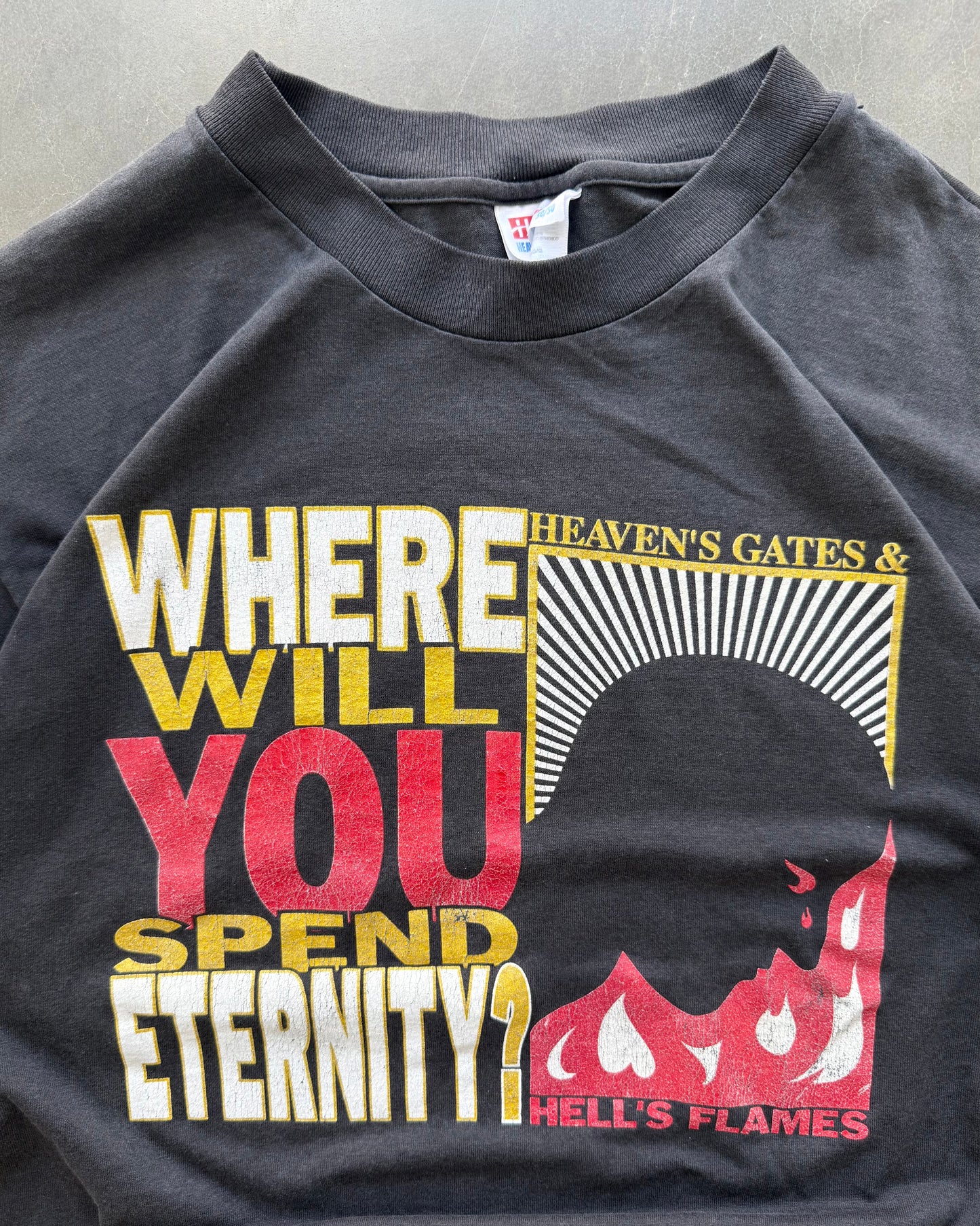 Vintage Where Will You Spend Eternity Tee - L