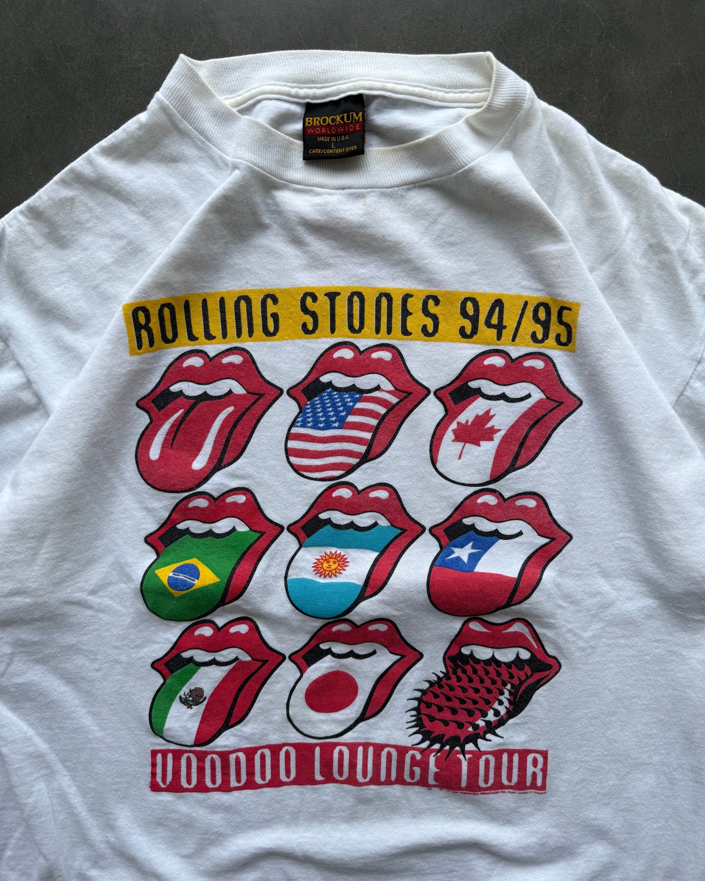 Vintage Rolling Stones Voodoo Lounge Tour Tee - L