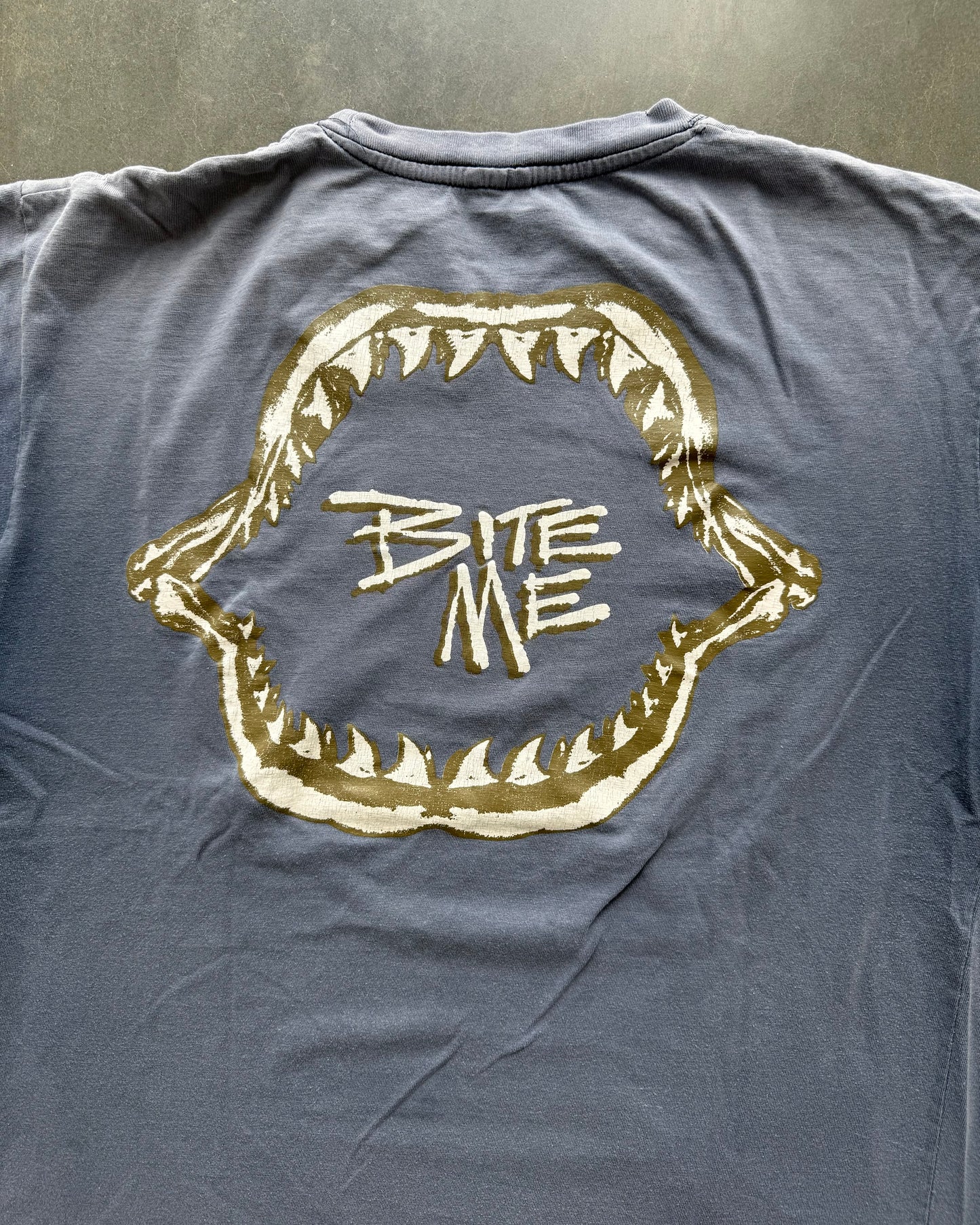 Vintage "Bite Me" Faded Tee - L