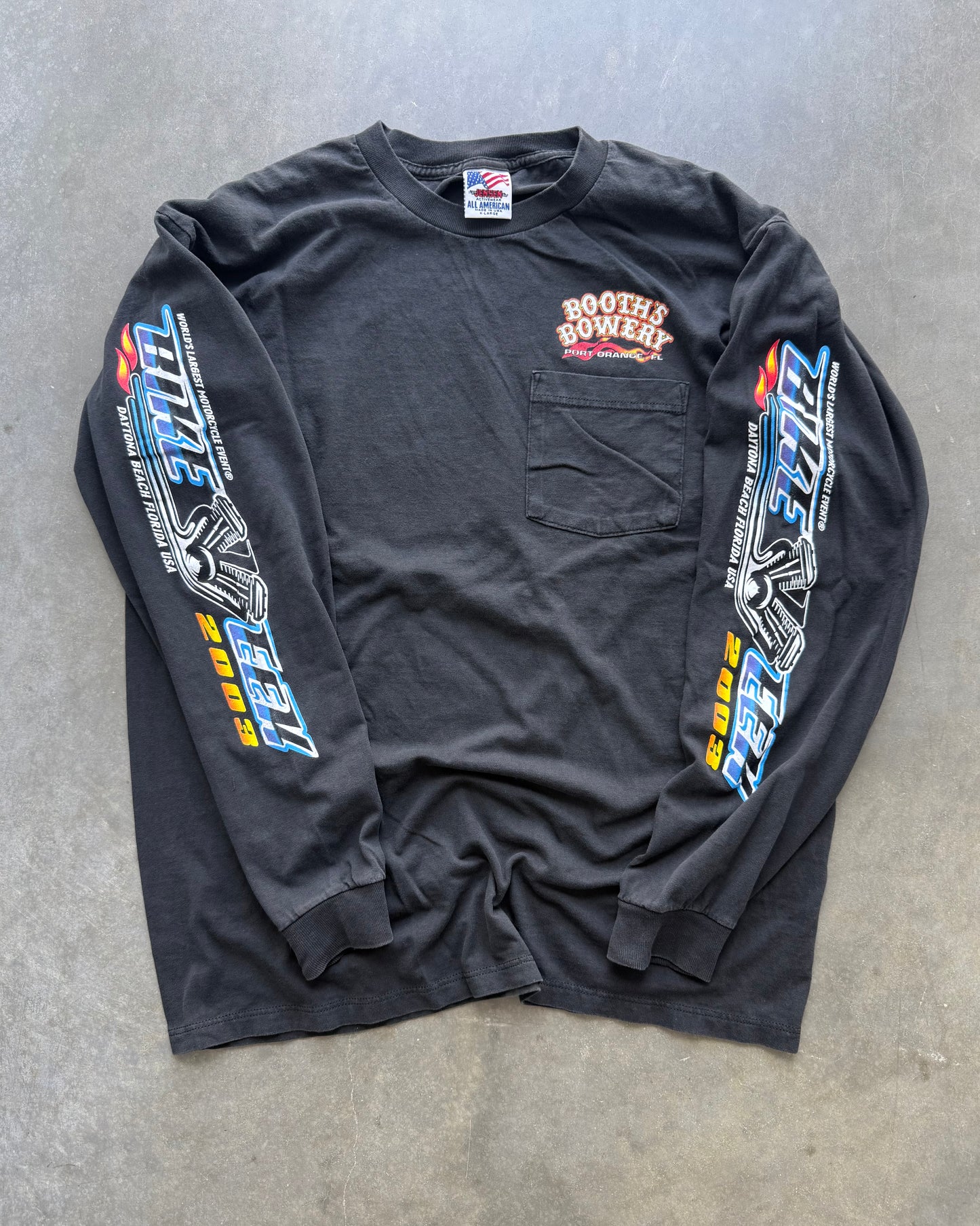 Vintage Bike Week Flame Longsleeve - XL