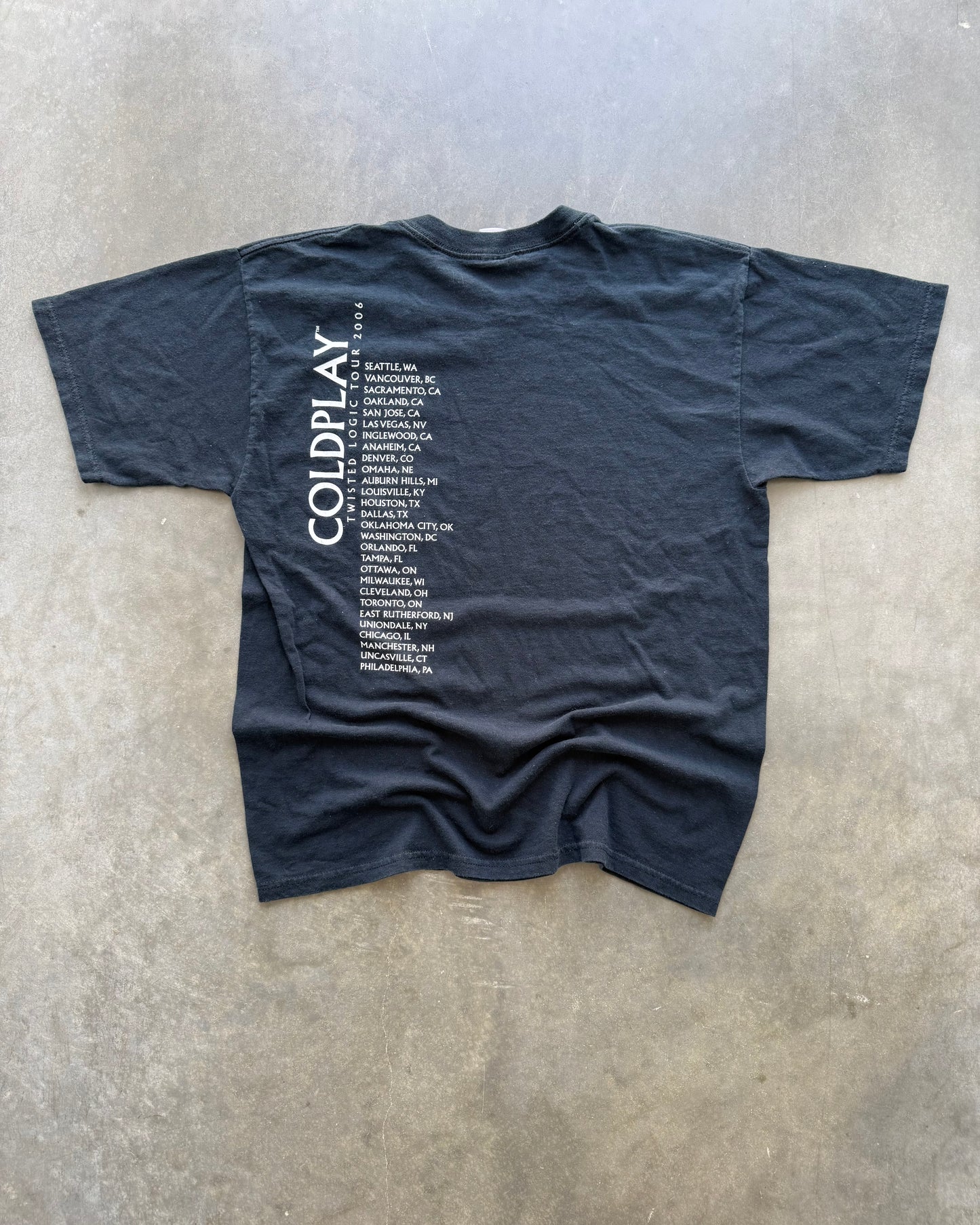 Vintage Coldplay Tour Tee - L