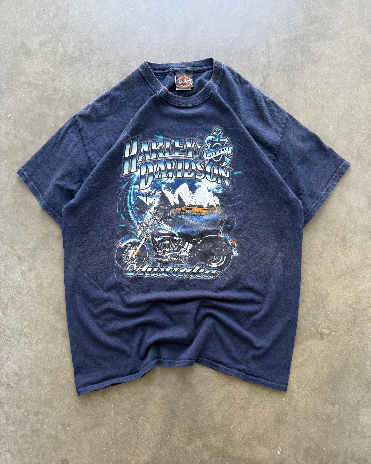 Vintage Harley Davidson Australia Tee - L