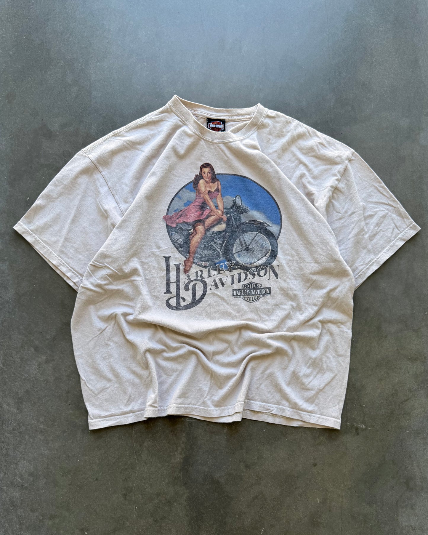 Vintage Harley Davidson Pin Up Tee - XXL