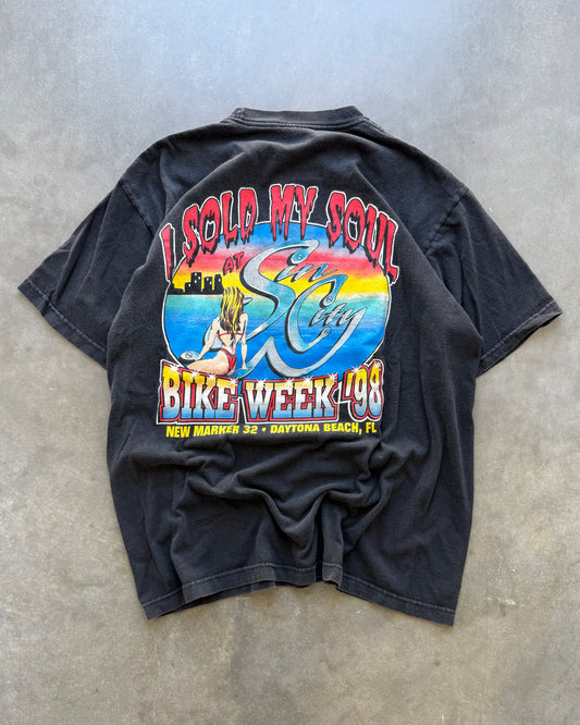 Vintage Sin City Bike Week Tee - L