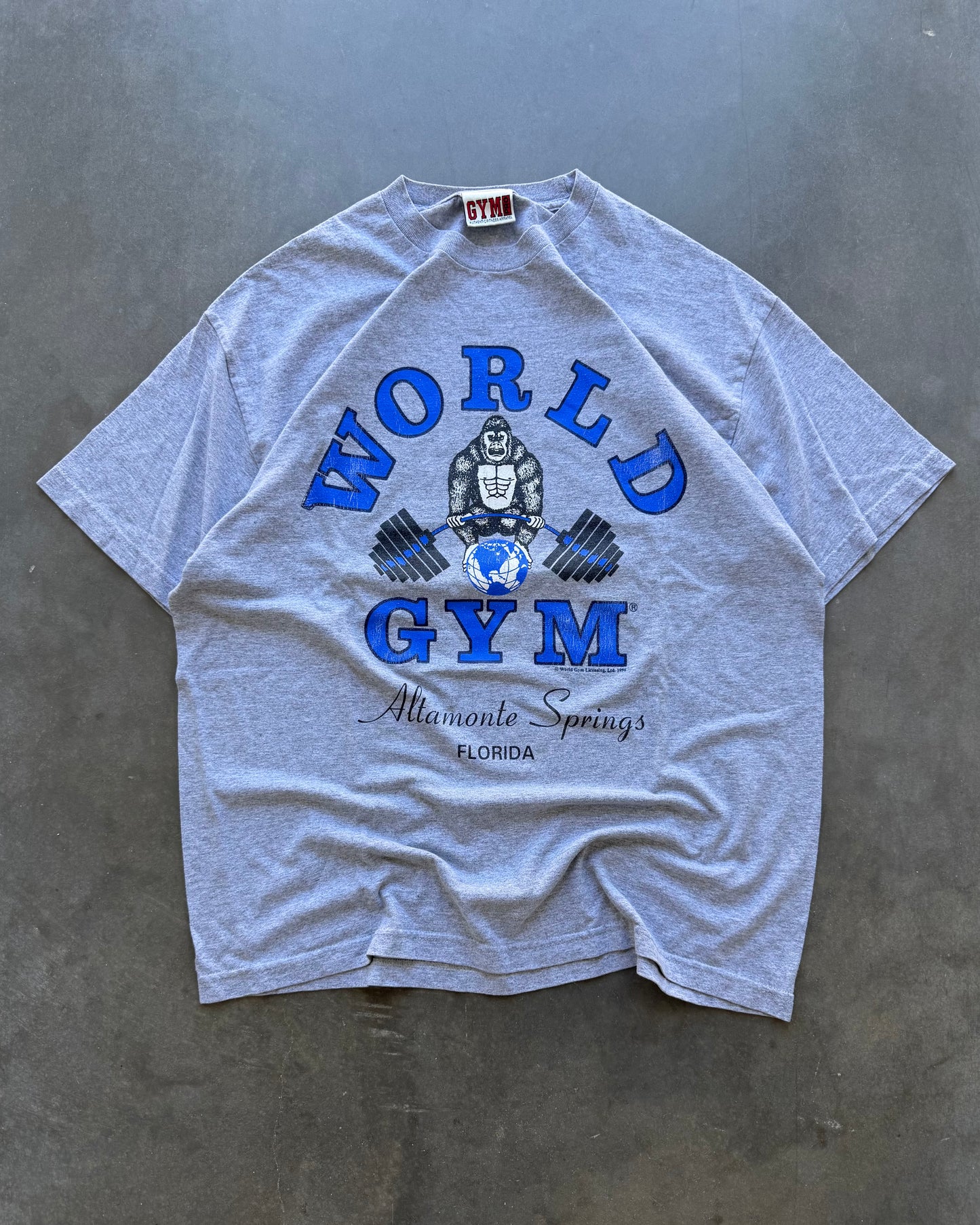 Vintage World Gym Tee - XL