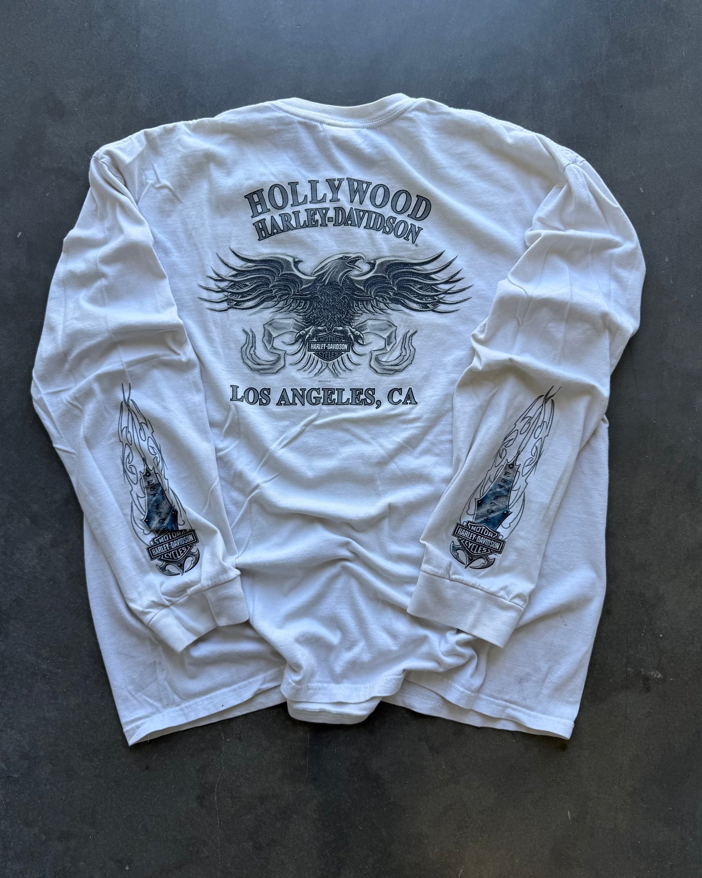 Harley Davidson White Longsleeve - L