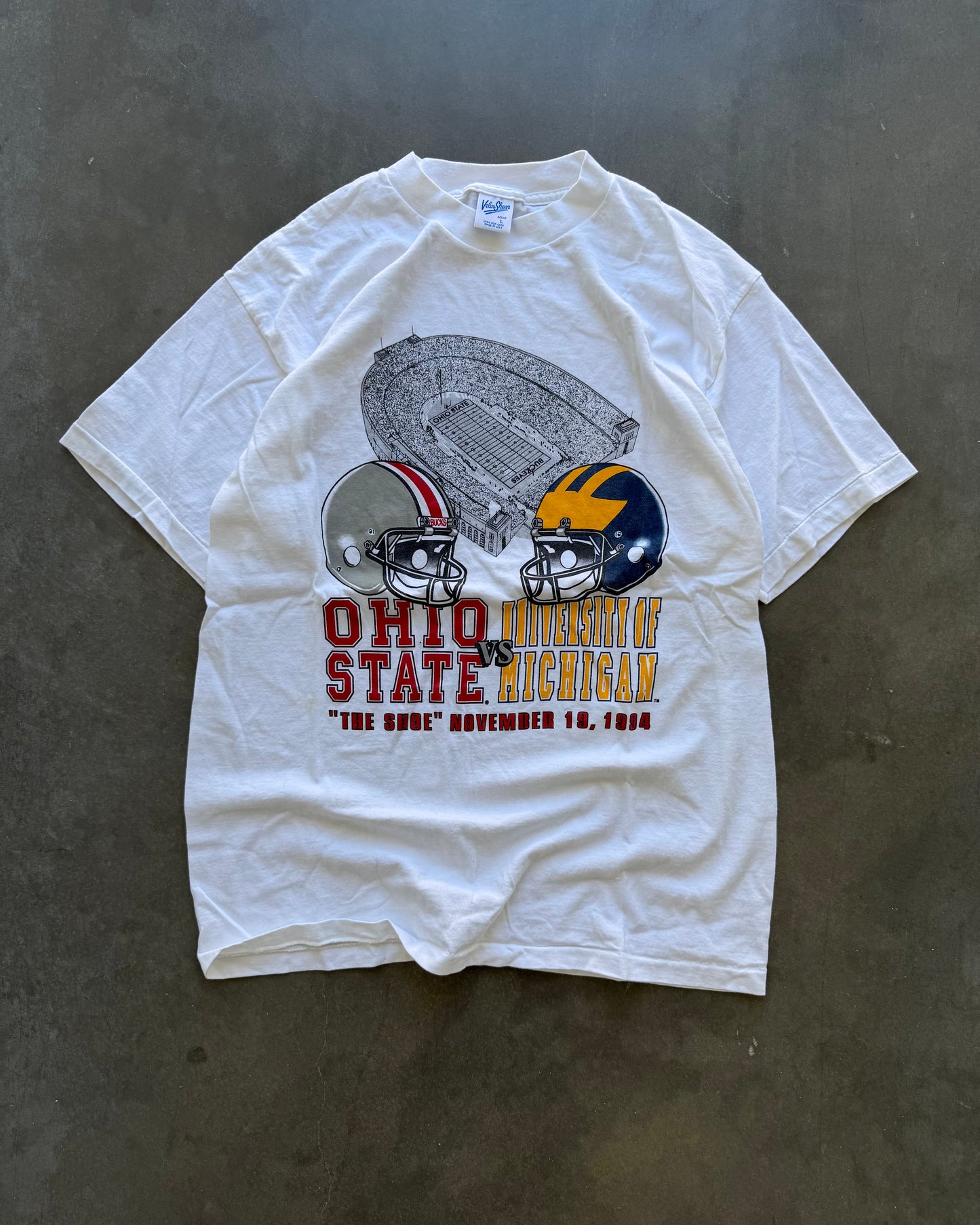 Vintage OSU vs UofM Tee - L