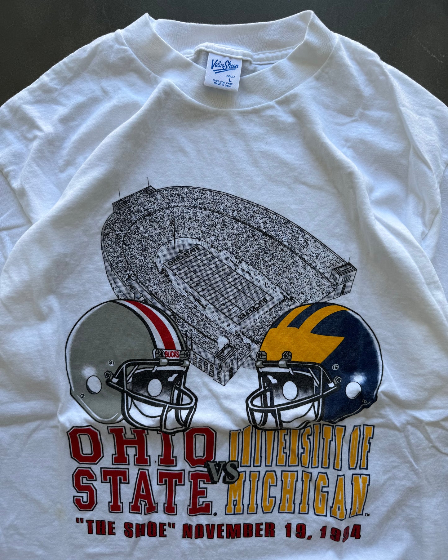 Vintage OSU vs UofM Tee - L
