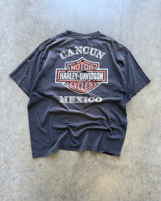 Vintage Harley Davidson Faded & Distressed Tee - XL