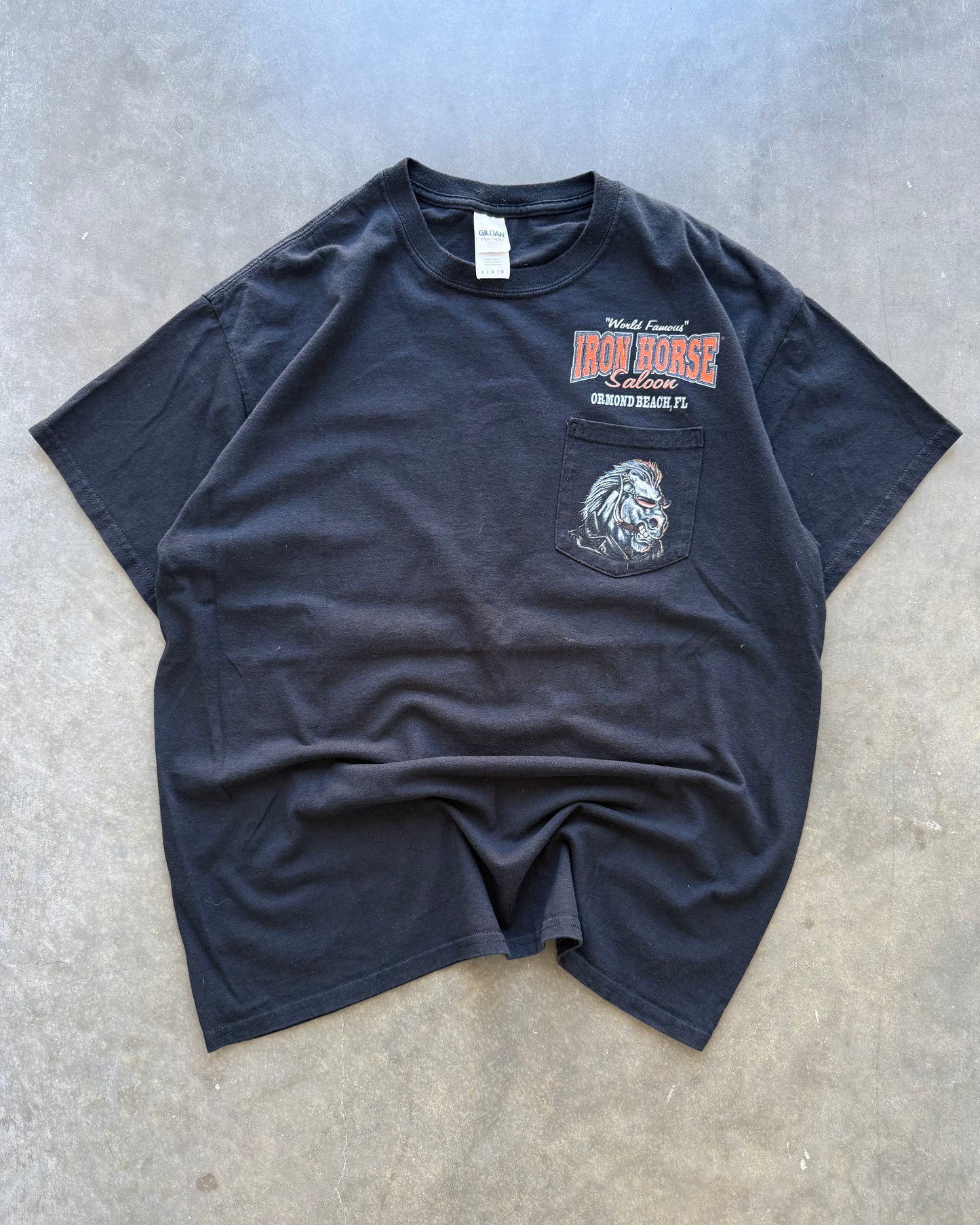 Iron Horse Saloon Beer Tee - L
