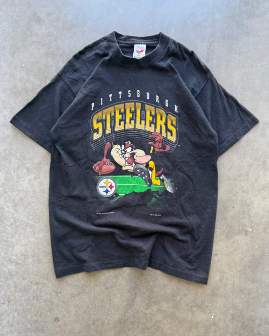 Vintage Pittsburgh Steelers Looney Tunes Tee - L