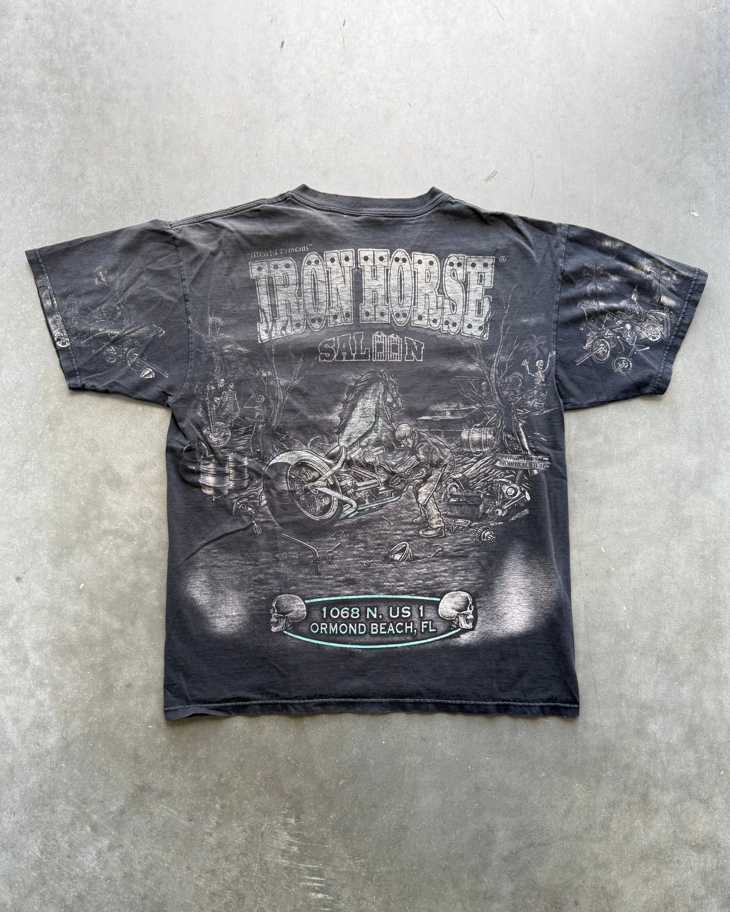 Vintage Iron Horse Saloon Faded Tee - L