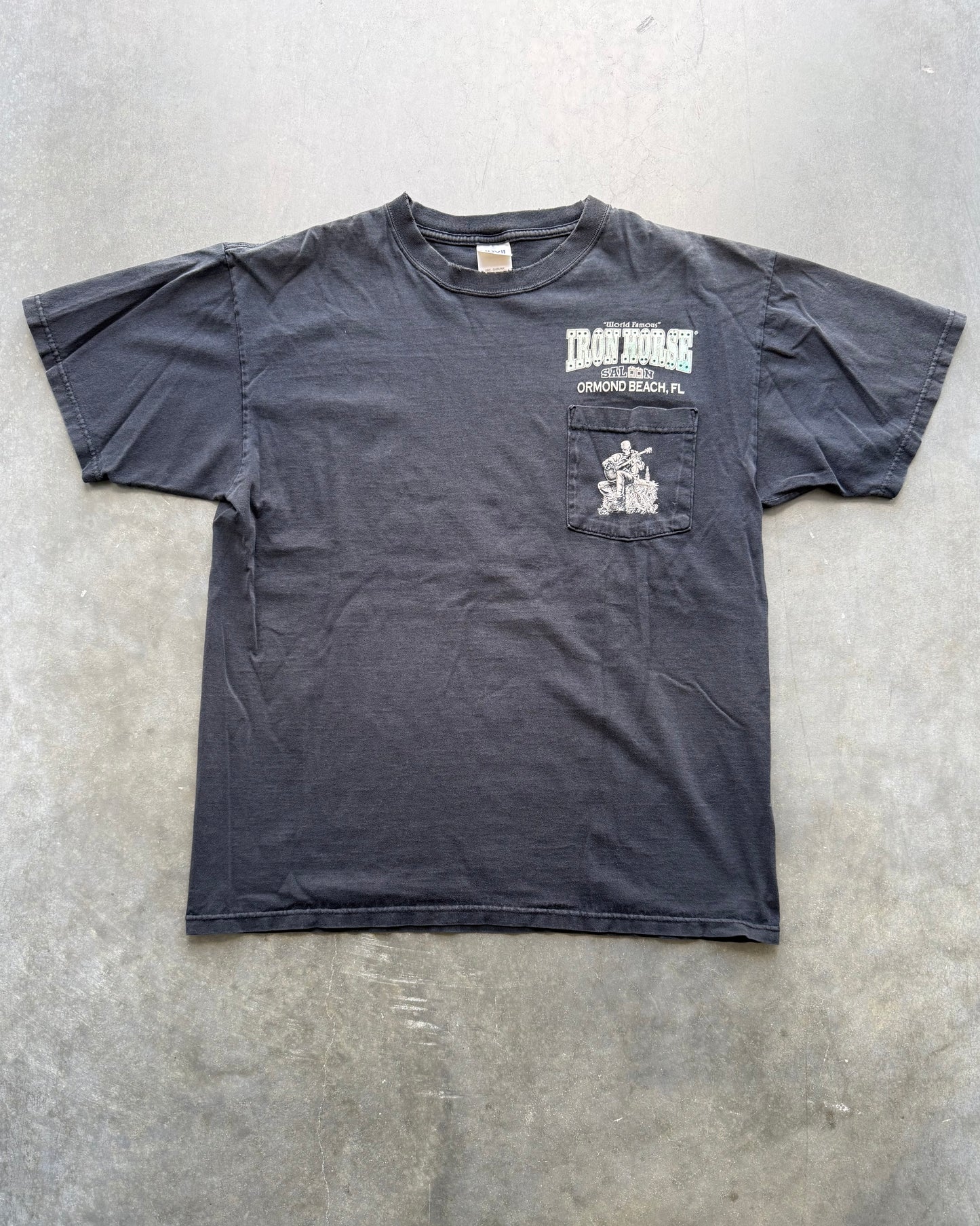 Vintage Iron Horse Saloon Faded Tee - L