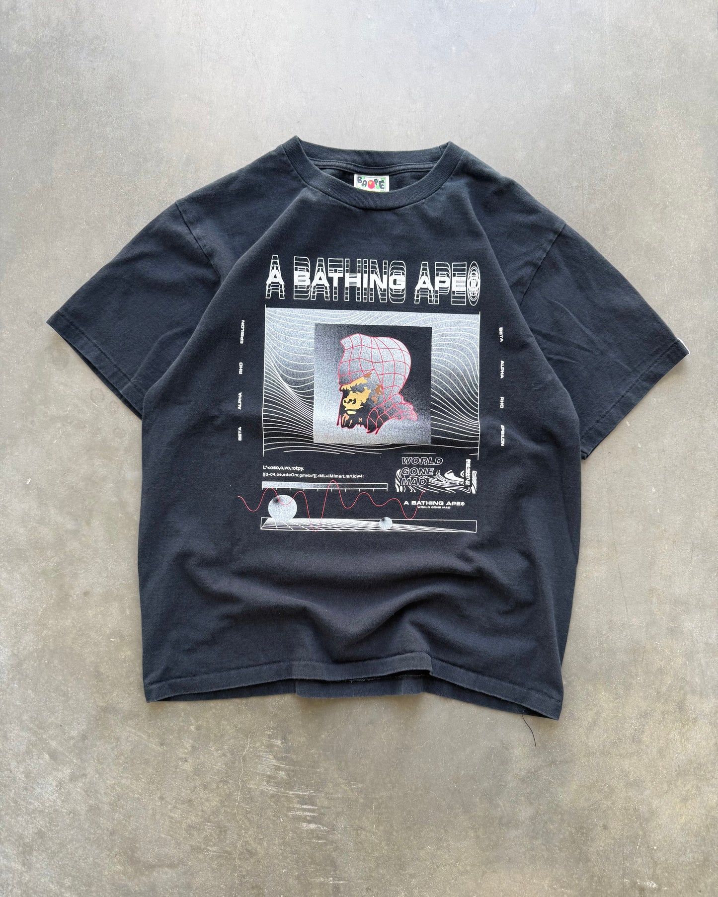 BAPE World Gone Mad Tee - M