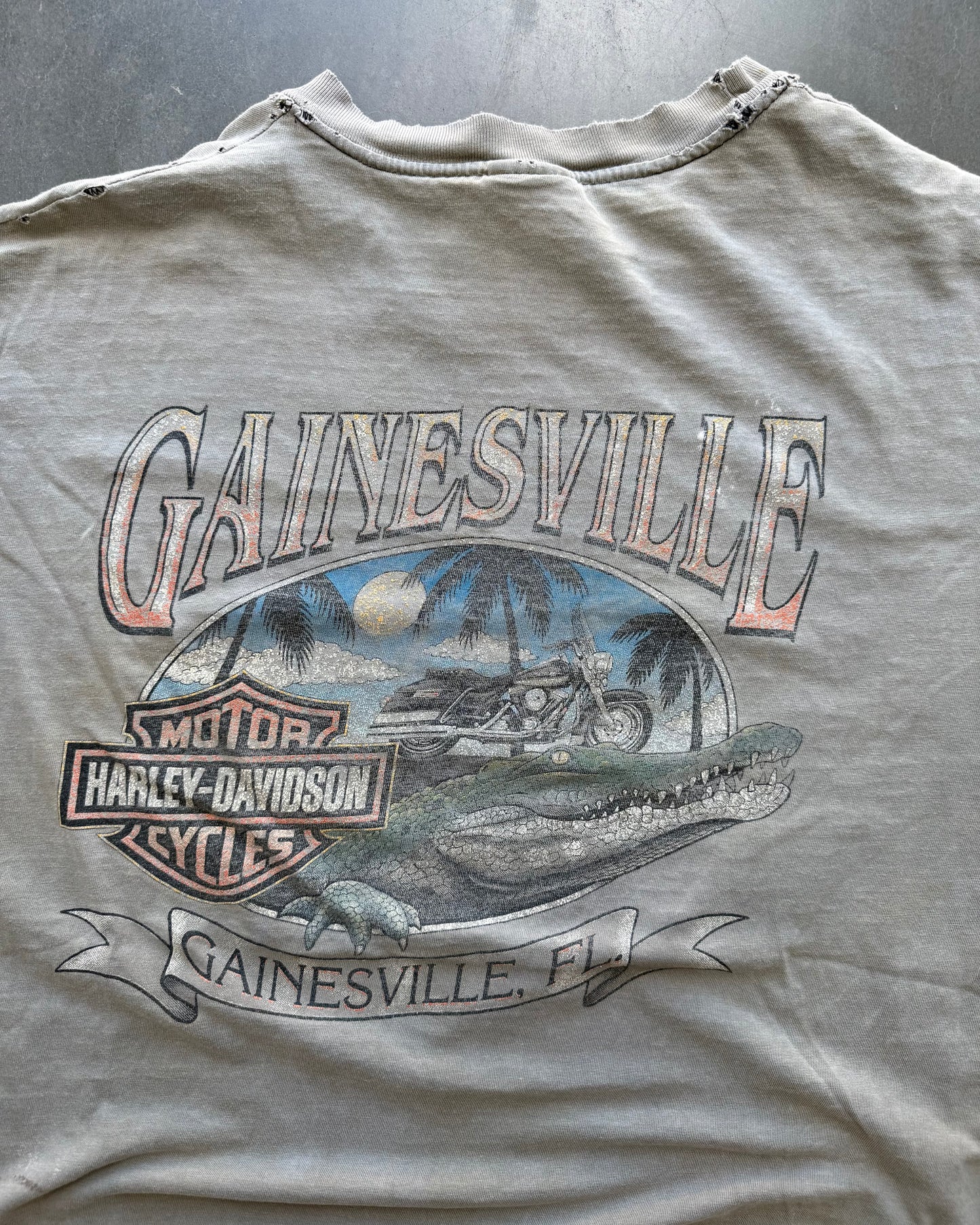 Vintage Harley Davidson Faded & Distressed Tee - XXL