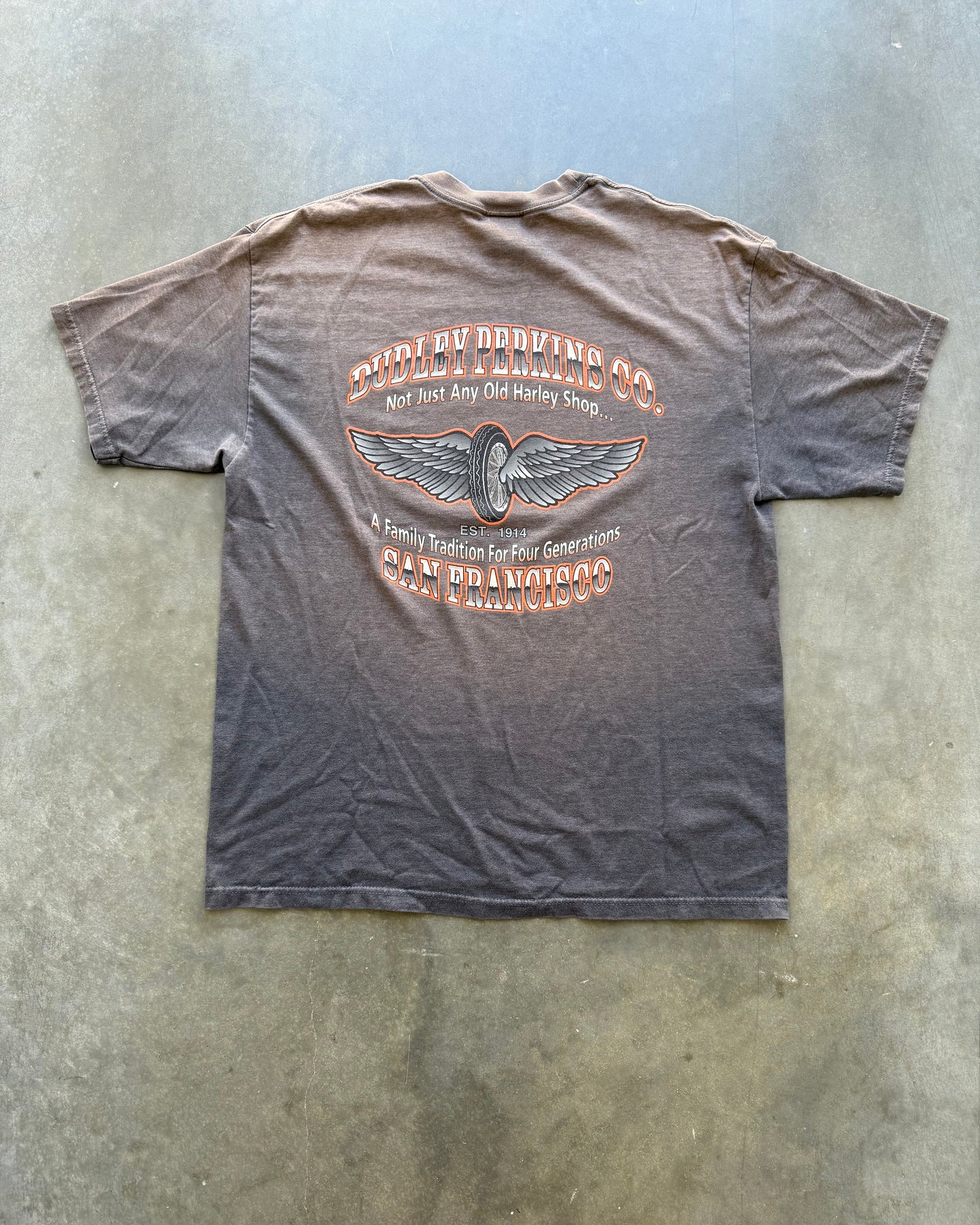 Vintage Harley Davidson Faded Tee - XL