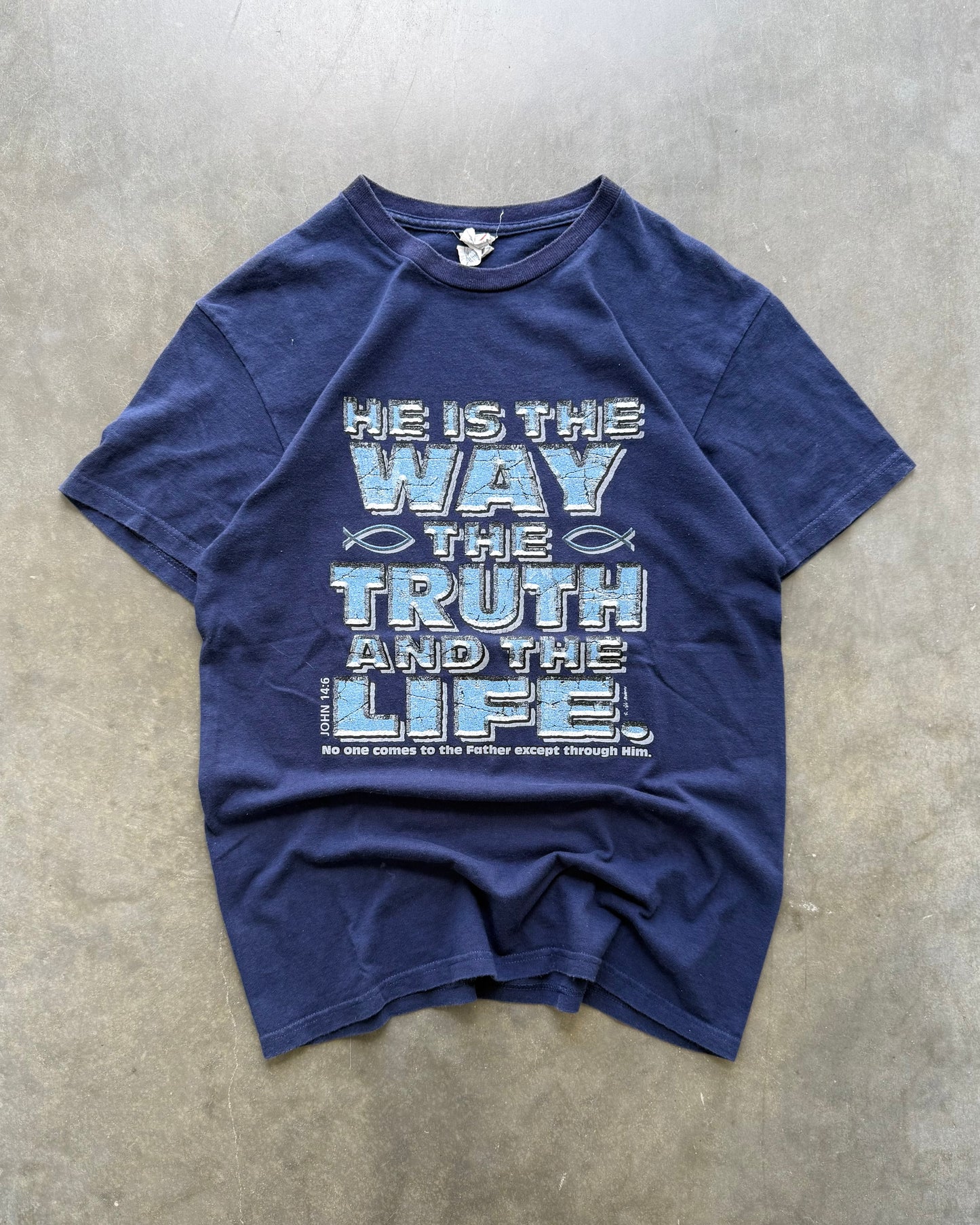Vintage He Is The Way Tee - M