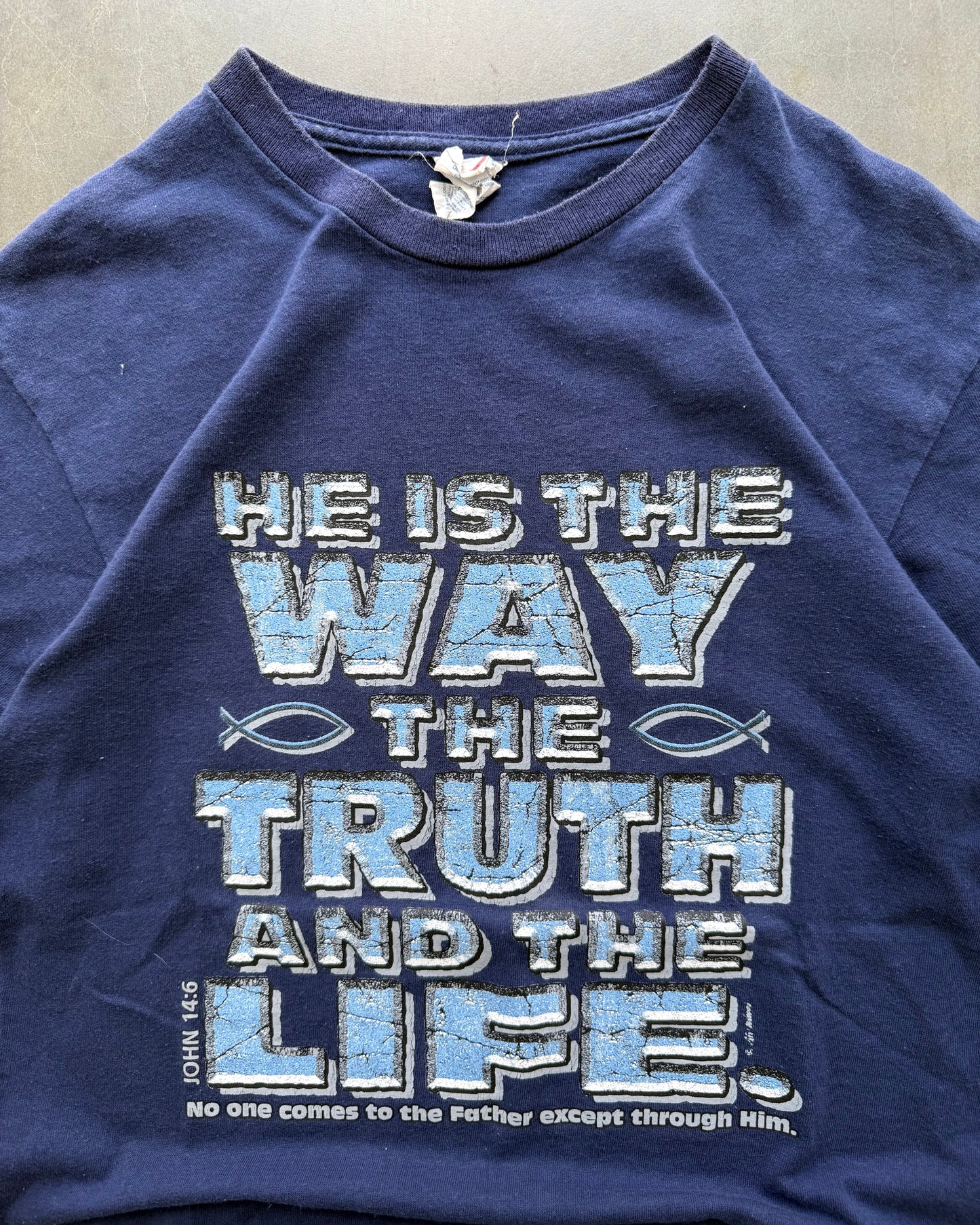 Vintage He Is The Way Tee - M