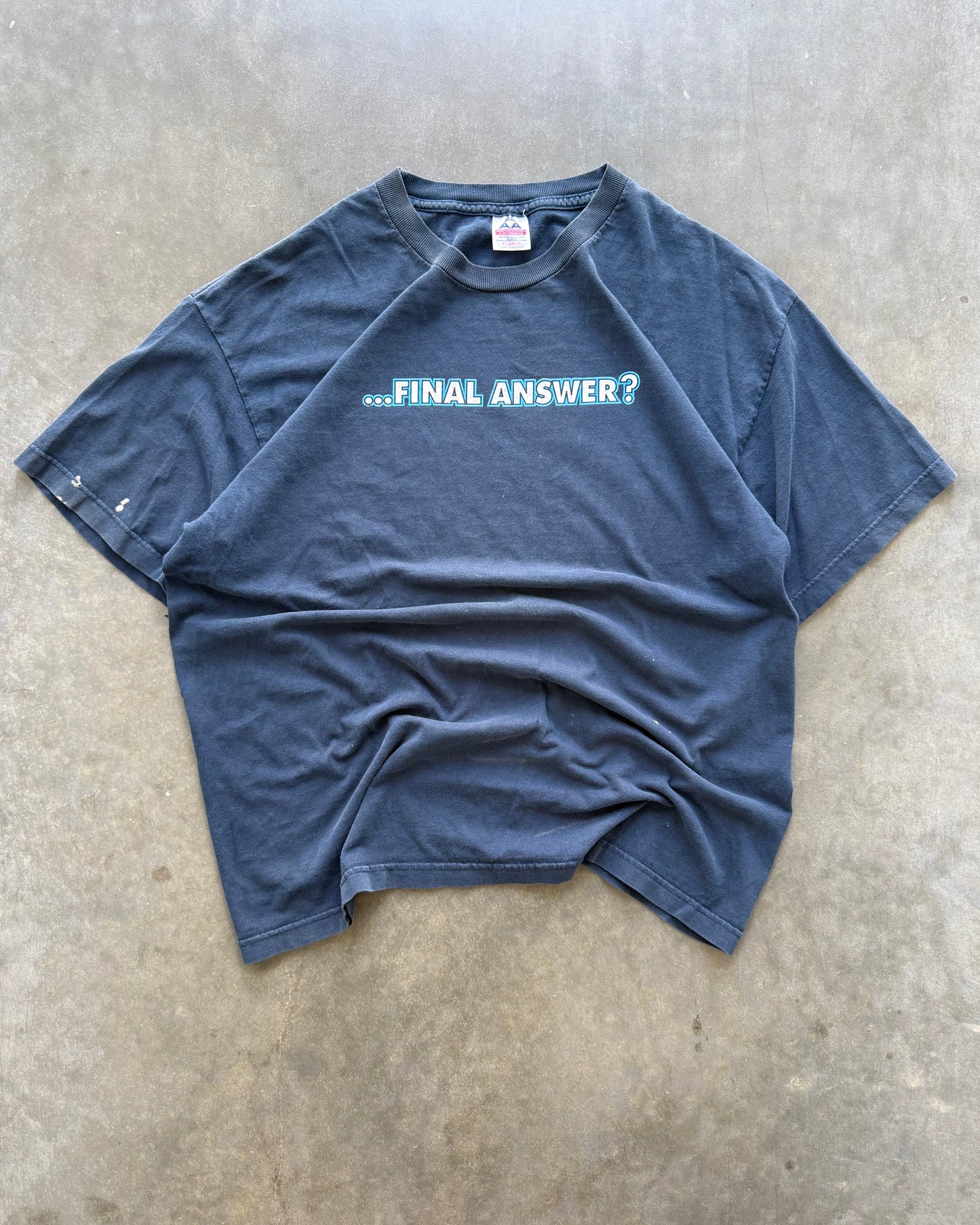 Vintage Final Answer Jesus Tee  - XL