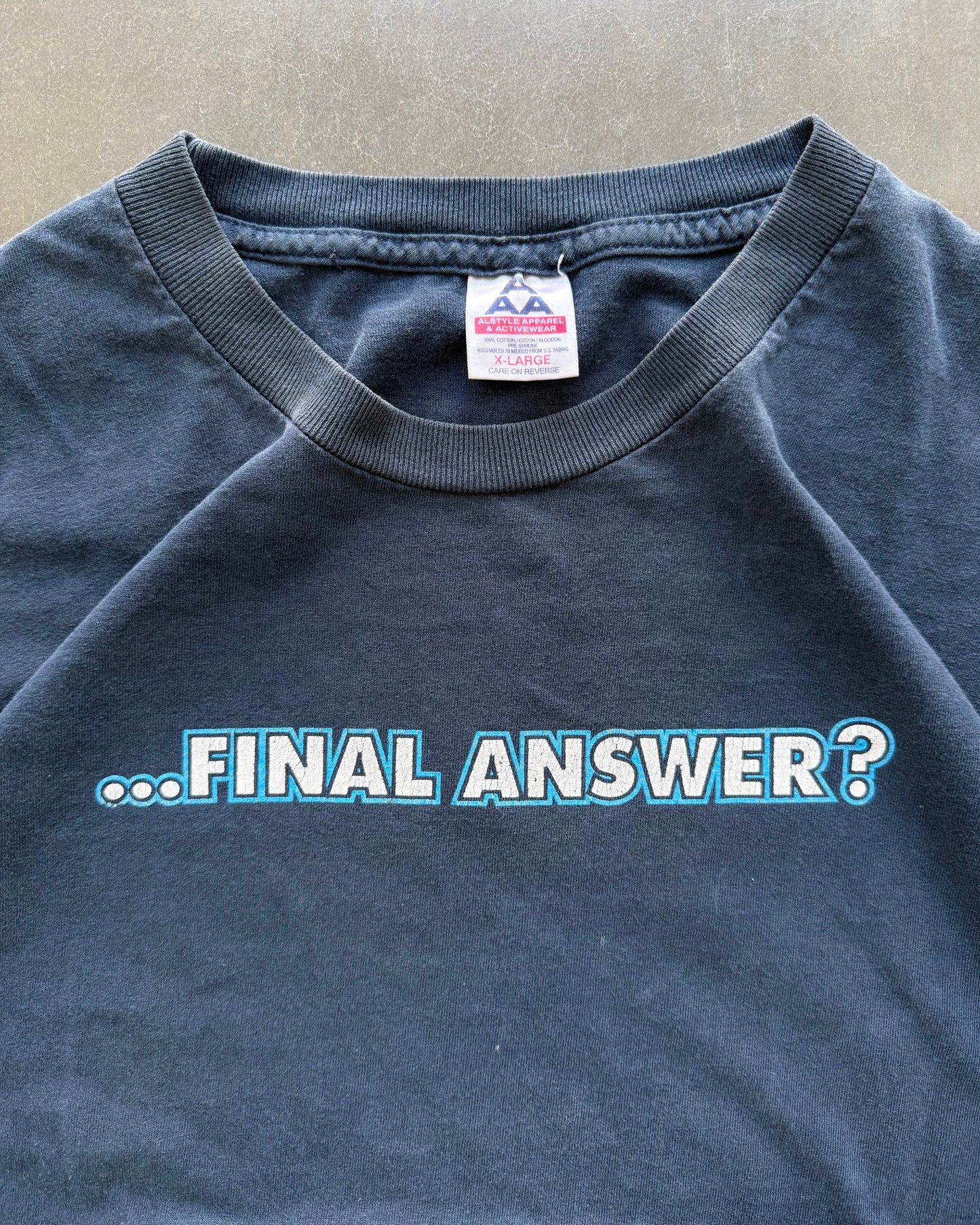 Vintage Final Answer Jesus Tee  - XL