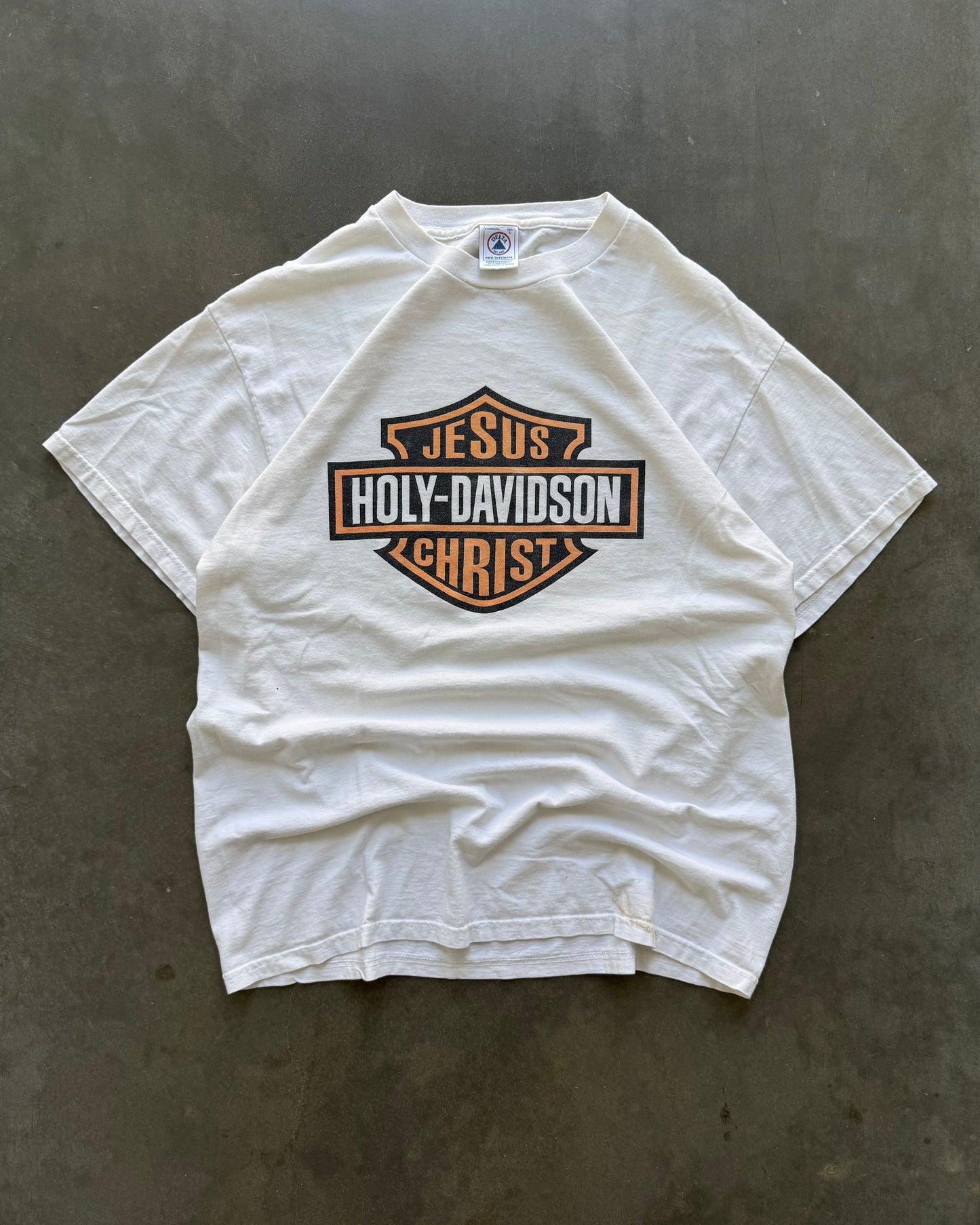 Vintage Jesus Holy-Davidson Christ Tee - L