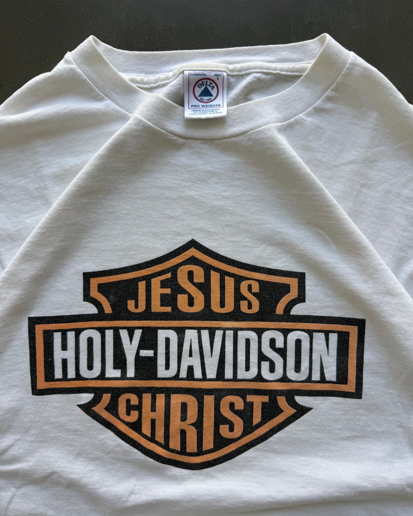 Vintage Jesus Holy-Davidson Christ Tee - L
