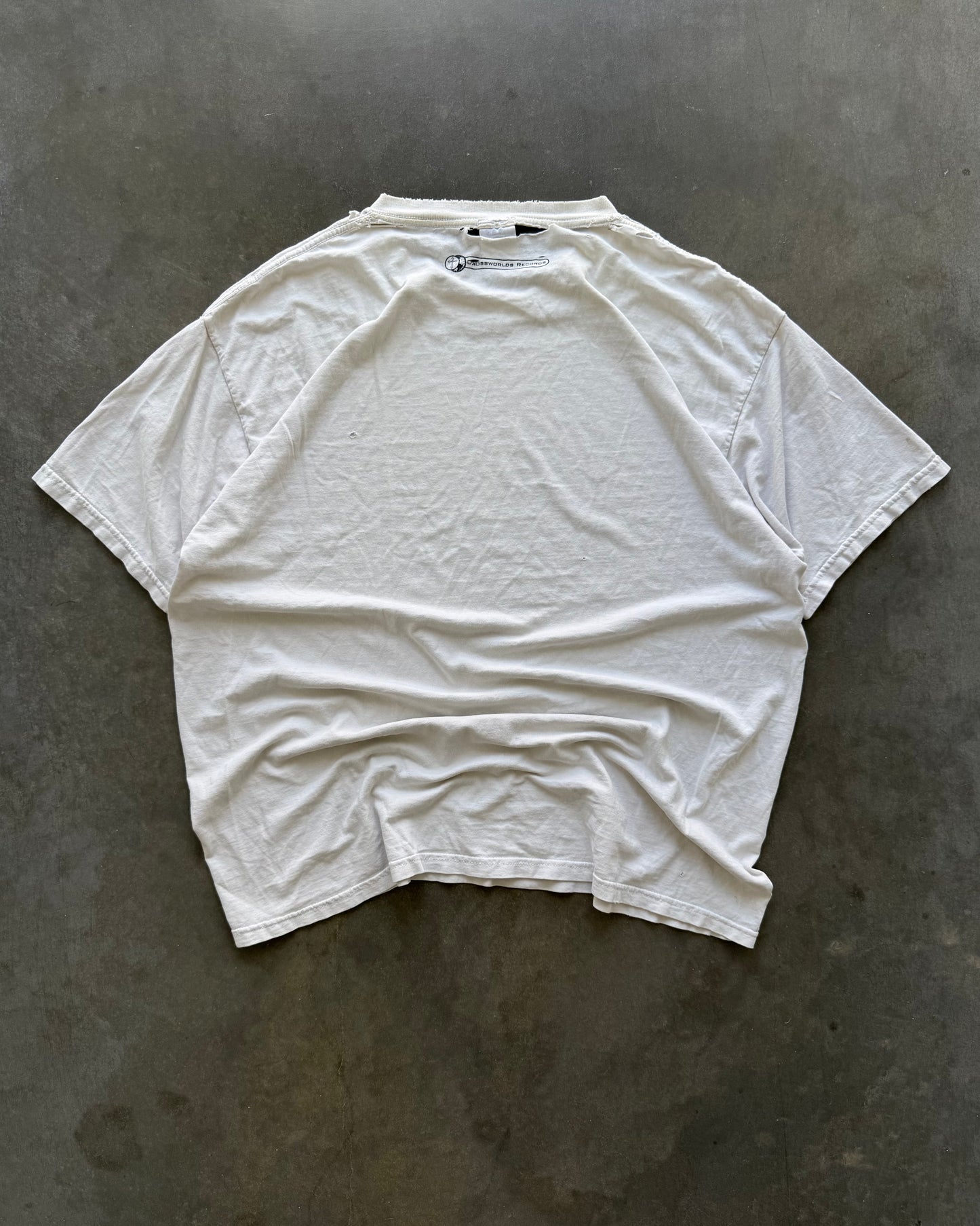 Vintage Crossworlds Records Distressed Jesus Tee - XL