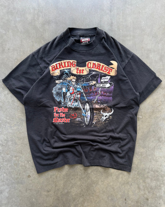 Vintage Biking for Christ Tee - XL