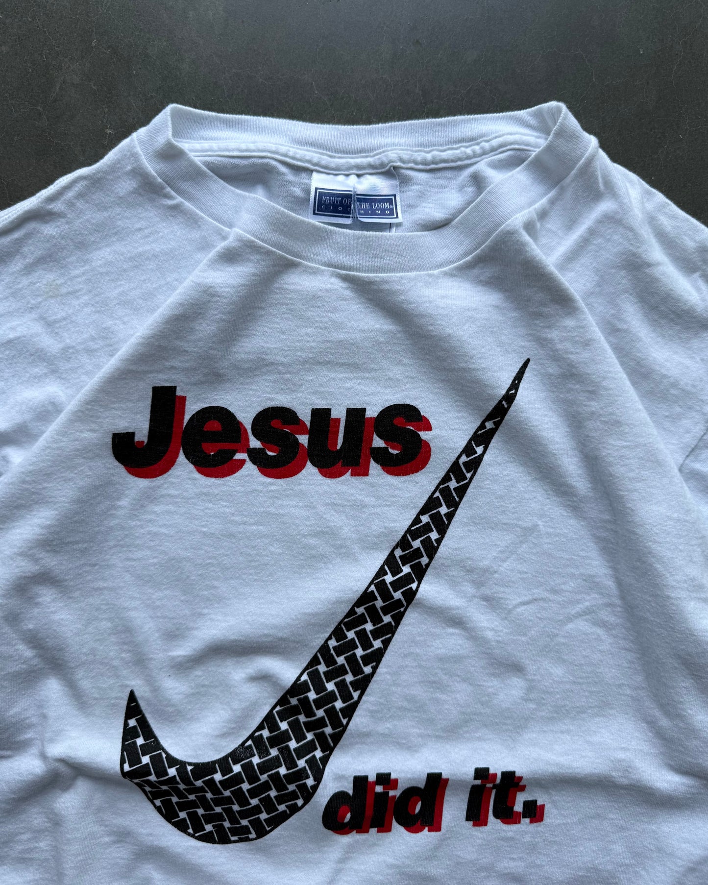 Vintage Jesus Did It Tee - L