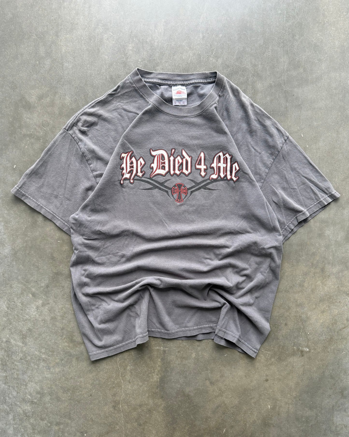 Vintage Christ 4 Life Jesus Biker Tee - XL