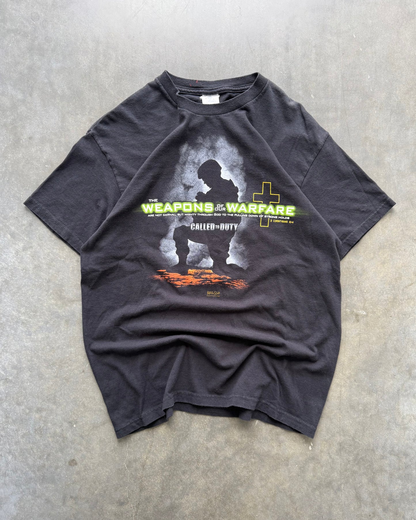 2000s Called To Duty Jesus Tee - L