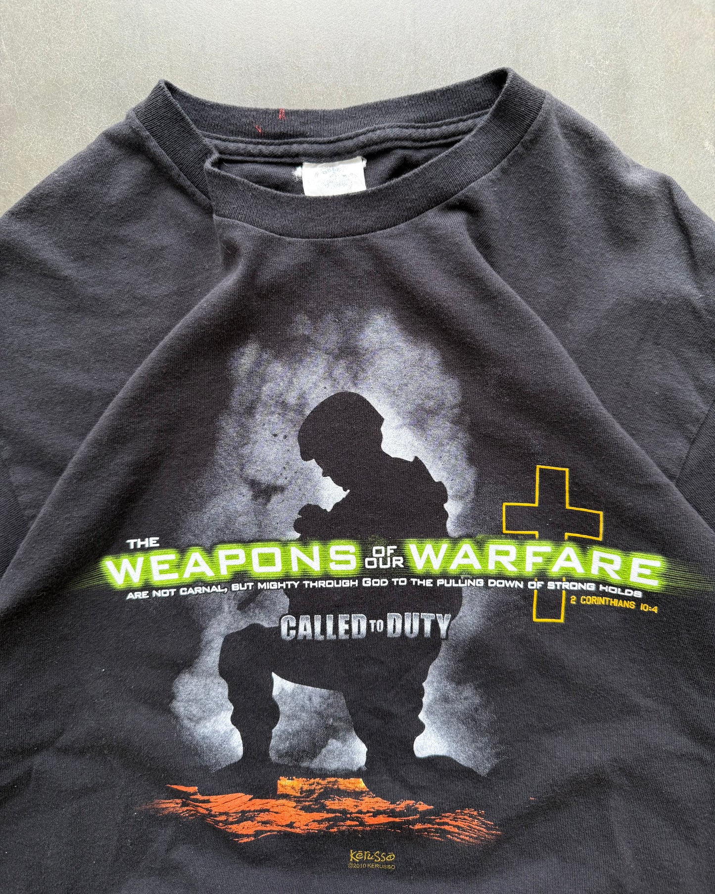 2000s Called To Duty Jesus Tee - L