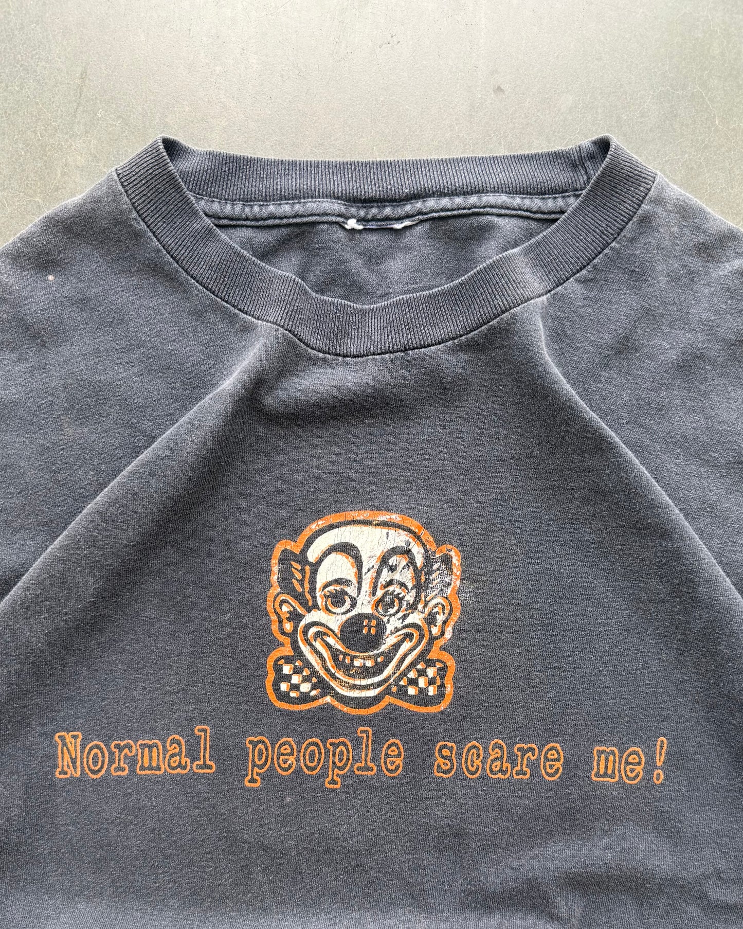 Vintage Normal People Scare Me Tee - L