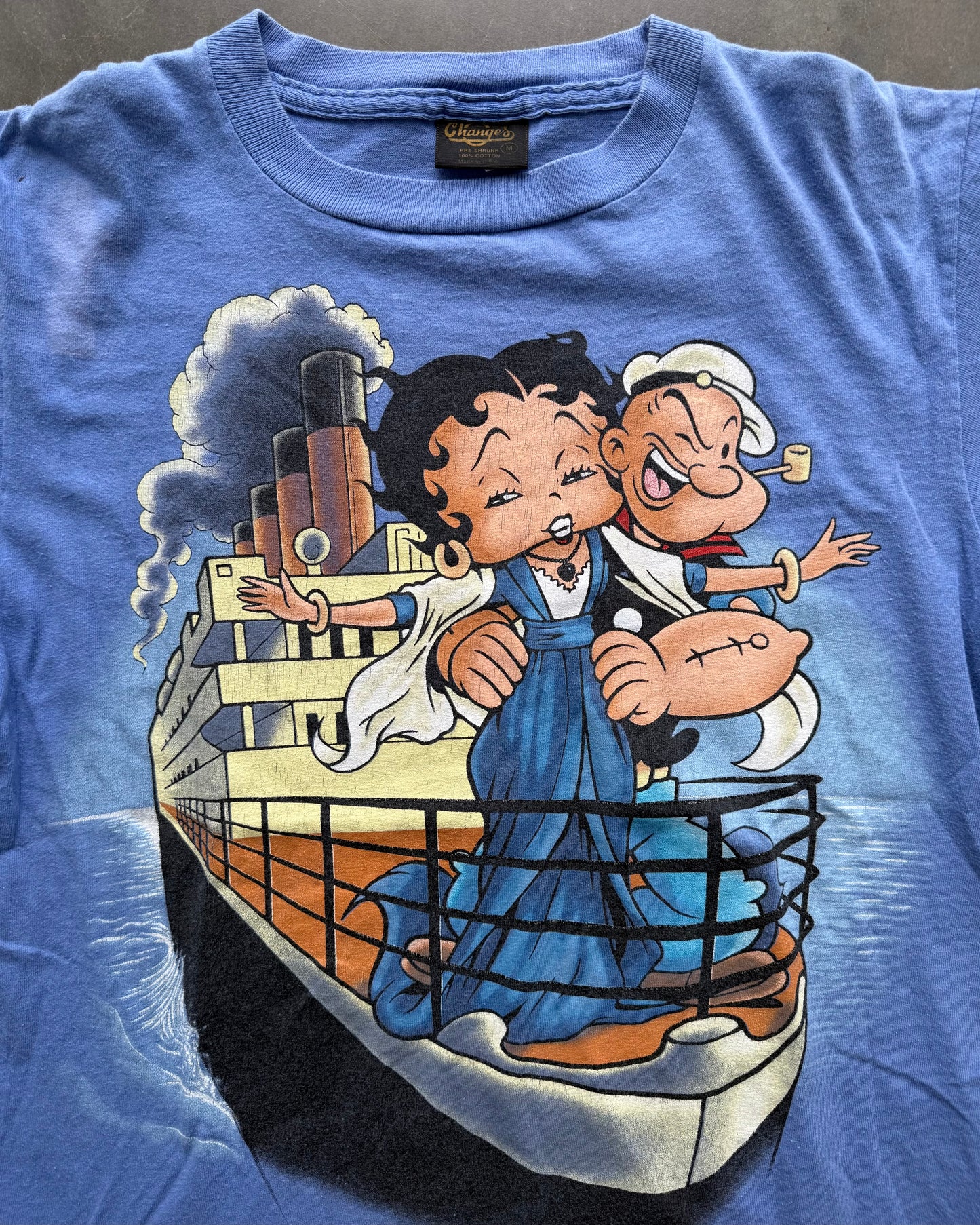 Vintage Betty Boop Popeye Titanic Tee - M