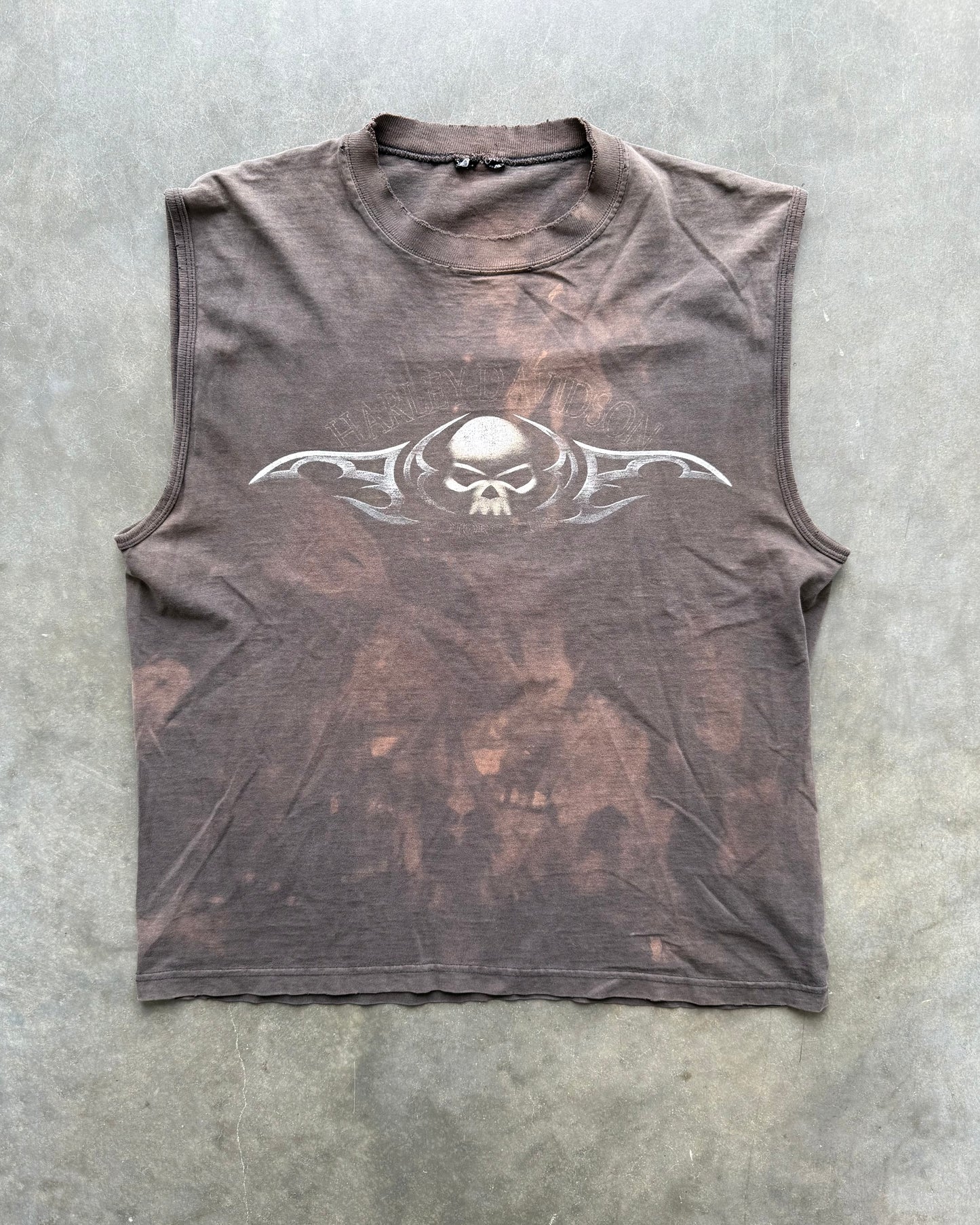 Vintage Harley Davidson Faded Sleeveless Tee - L