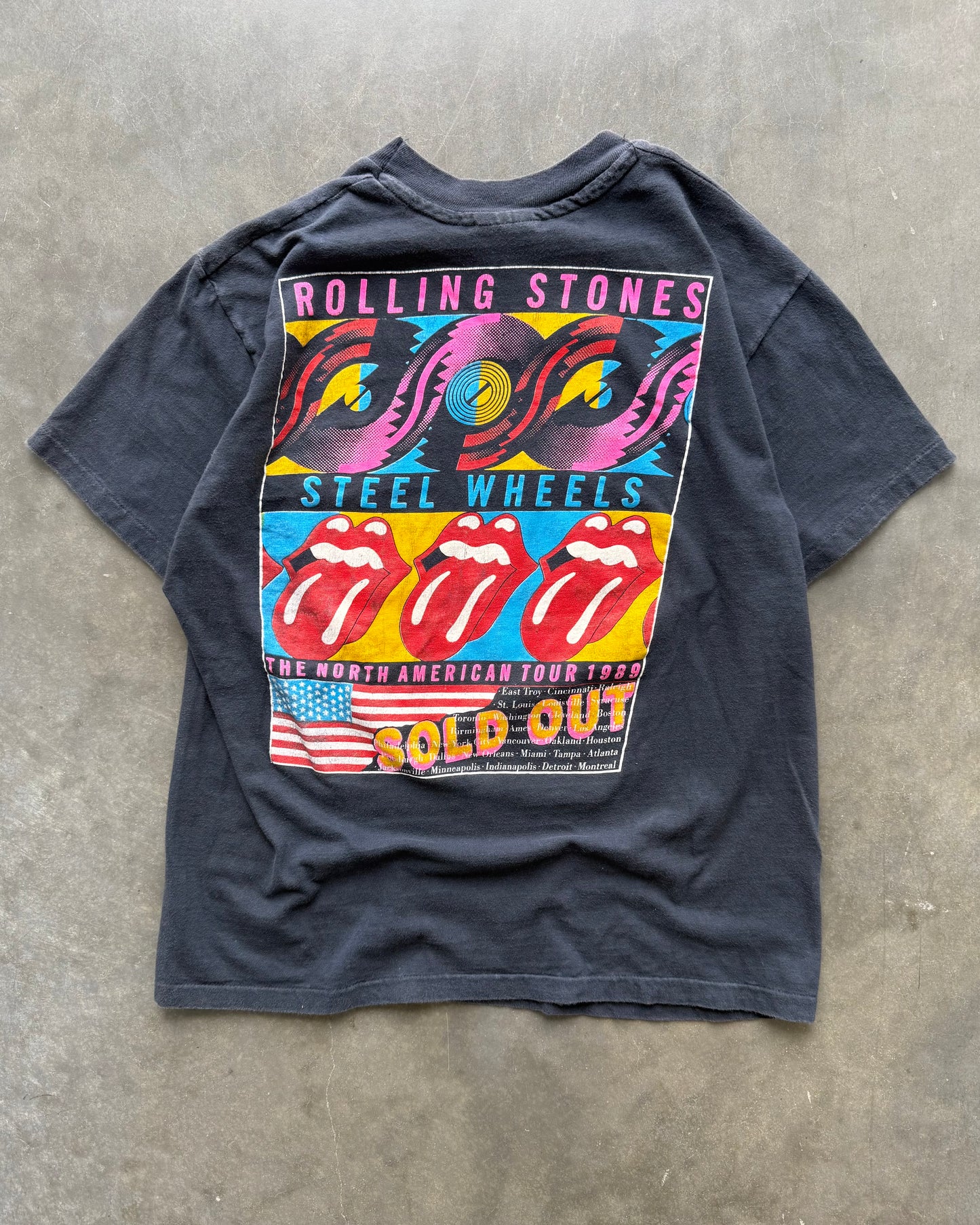 Vintage Rolling Stones Tour Tee - L